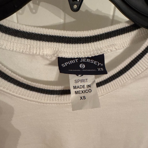 Spirit Jersey Oversized White with Black Trim NWOT - Picture 2 of 6